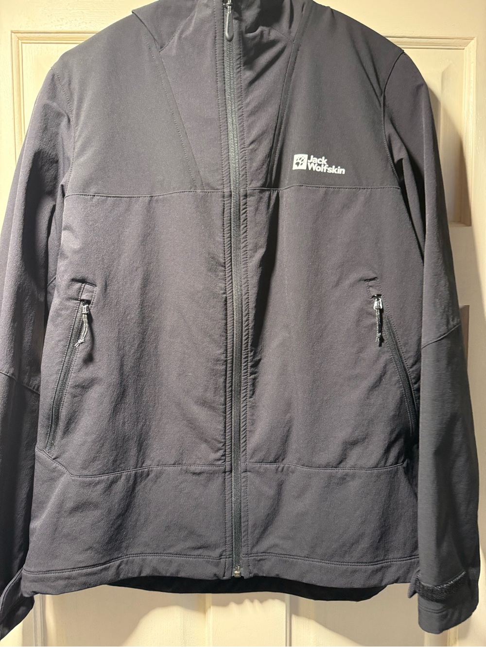 Jack Wolfskin Black Hooded Softshell Jacket M
